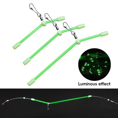 5PCS 7-25CM Luminous Plastic Pipe Bottom Fishing Balance Sea Fishing Long Throw Anti-Winding Plastic Elbow Pipe Lure Accessories