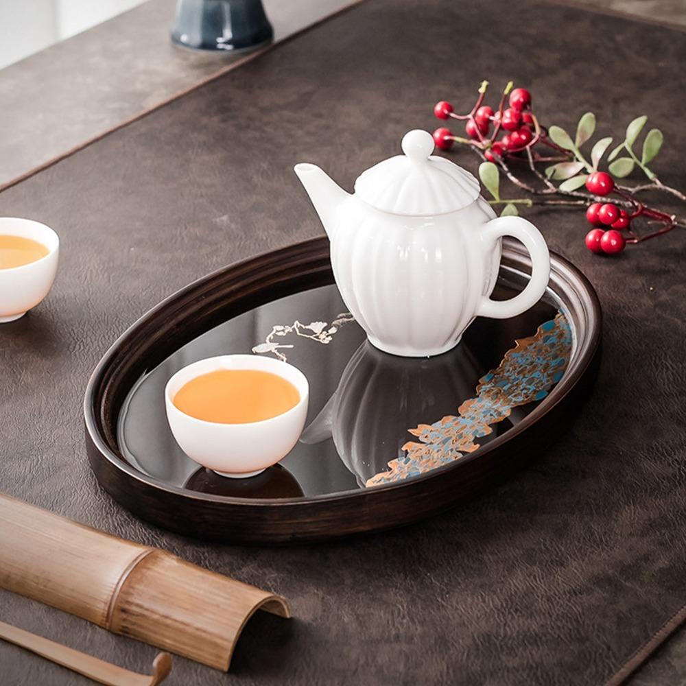 Smooth Surface Snack Tray Bamboos Holder Tray Sturdy Wear Resistant Food Platter Snack Storage