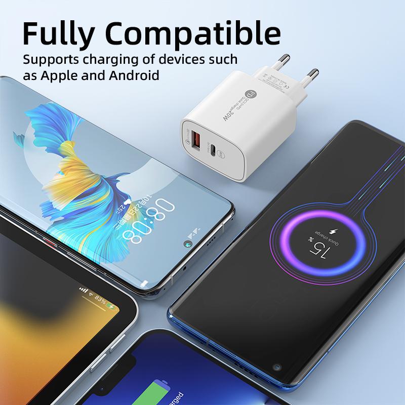 PD 20W Fast Charger for IPhone 16 15 14 13 Pro Max Plus Samsung Xiaomi Huawei Fast Charging Type C USB C Chargers Phone Accessories