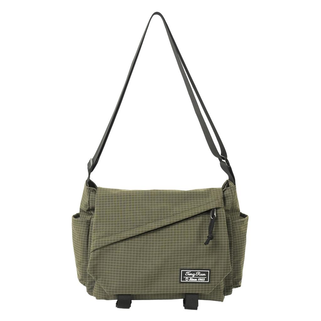Men'S Messenger Bag Trendy Brand Tooling Style Casual Men'S Bag Large Capacity Shoulder Bag Commuter Mailman Bag Women