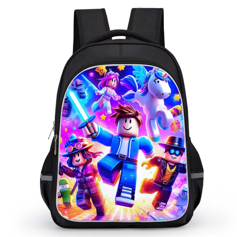 2026 new Roblox comfortable backpack with high-definition printed casual lightweight backpack