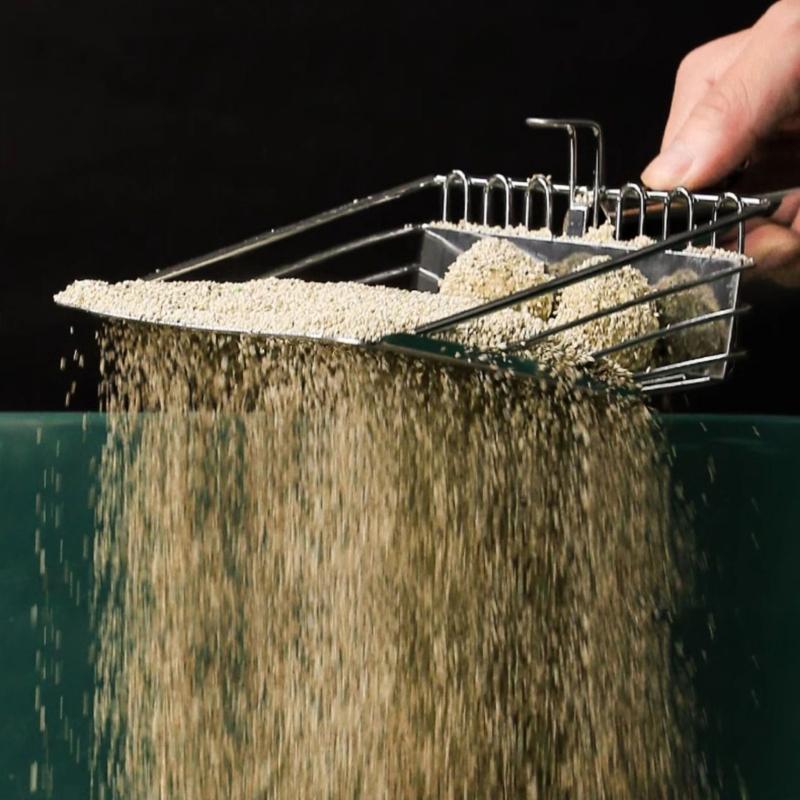 Pet Cats Waste Shovel Long Handle Metal Shovel Litter Filter Portable Cats Litter Shovel For Quick Waste Removal