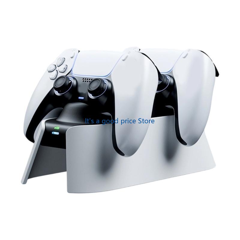 Game Consoles Chargers Stand Charging Display Dock Station with 2 Port Suitable for P5 Console Controller