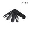 Barber Hair Clipper Folding Combs Multifuncional Plastic Wide Tooth Oil Head Comb Beard Combing Three/Four In One Styling Tools