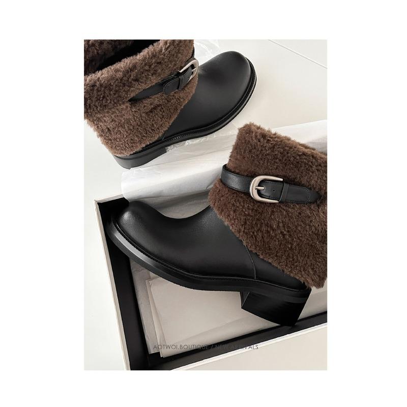 

Женские легкие зимние термоизоляционные меховые сноубутсы на толстой подошве, нескользящие, с амортизацией, для повседневной носки, спортивные, хлопковые ботинки 40 коричневый