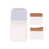 Portable Traceless Soft Flat Foundation Brush Set Ultra-Thin With Built-In Mirror One-Character Design Flawless Base Makeup