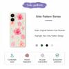 For Samsung Galaxy A07 4G Case Peach Blossoms Shells Pattern Printing Straight Edge TPU Phone Back Cover