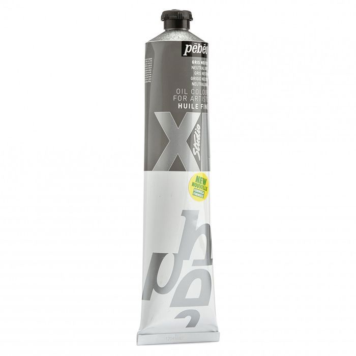 Peinture à l'huile - PEBEO - Sélection - Tube XL 200 ML - Gris Neutre - Séchage Rapide