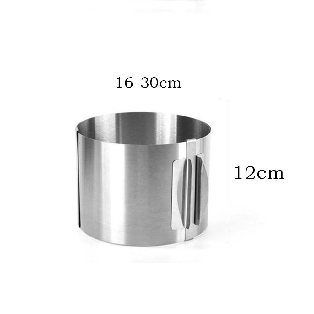 

Rustproof Stainless Steel Circular Dessert Rack Cake Ring Cake Mold Mousse Ring Cake Cutter 12cm