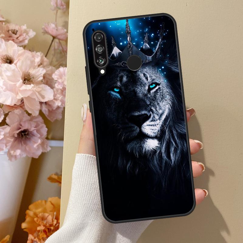 King of Jungle Lion For Huawei Nova 10 SE 9 3i 7i 8i 11i 12i Y73 Y90 Y70 Y72 Y61 Y91 P60 Pro P40 P30 Lite Case