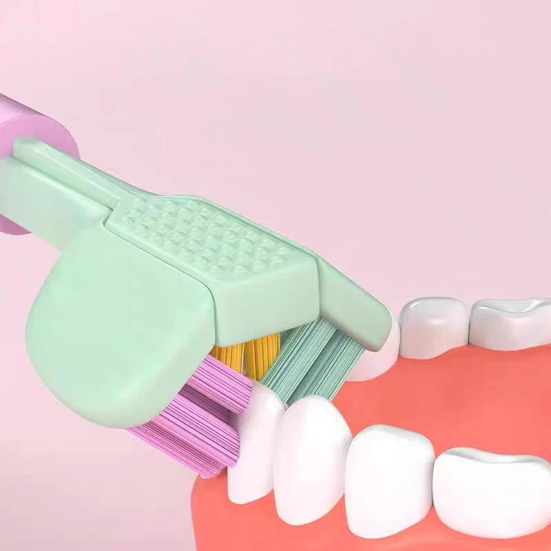 Three Sided Toothbrush Soft Bristle Tooth Brush Ultra Fine Toothbrush Oral Care Safety Teeth Brush Oral Health Cleaner
