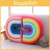 Shaped Rainbow Lovely Pillow Plush Dolls Soft Stuffed Toy Back Cushion Gift Xmas