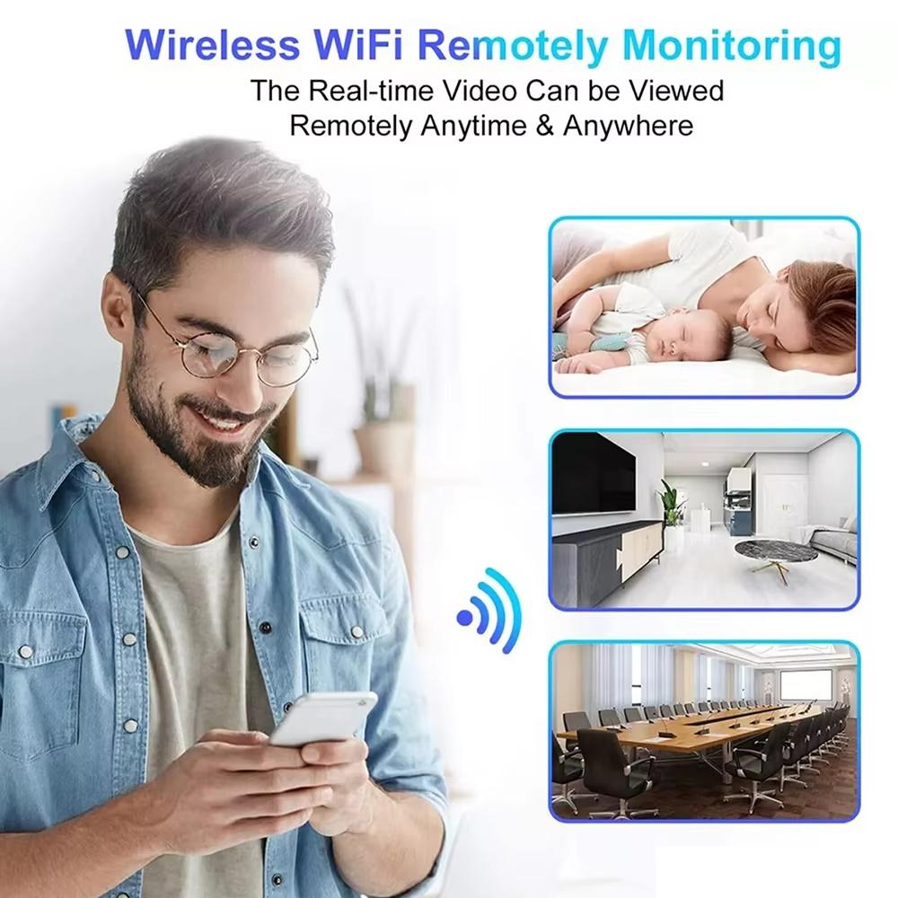 Drahtlose Kamera 1080p HD WLAN Nachtsicht Überwachungskamera Fern-Netzwerkmonitor