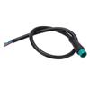 5 Pin Male E Bike Extension Cable 0.8 Feet IP65 Waterproof Portable Instrument Extension Cord for E Scooters AC 200V