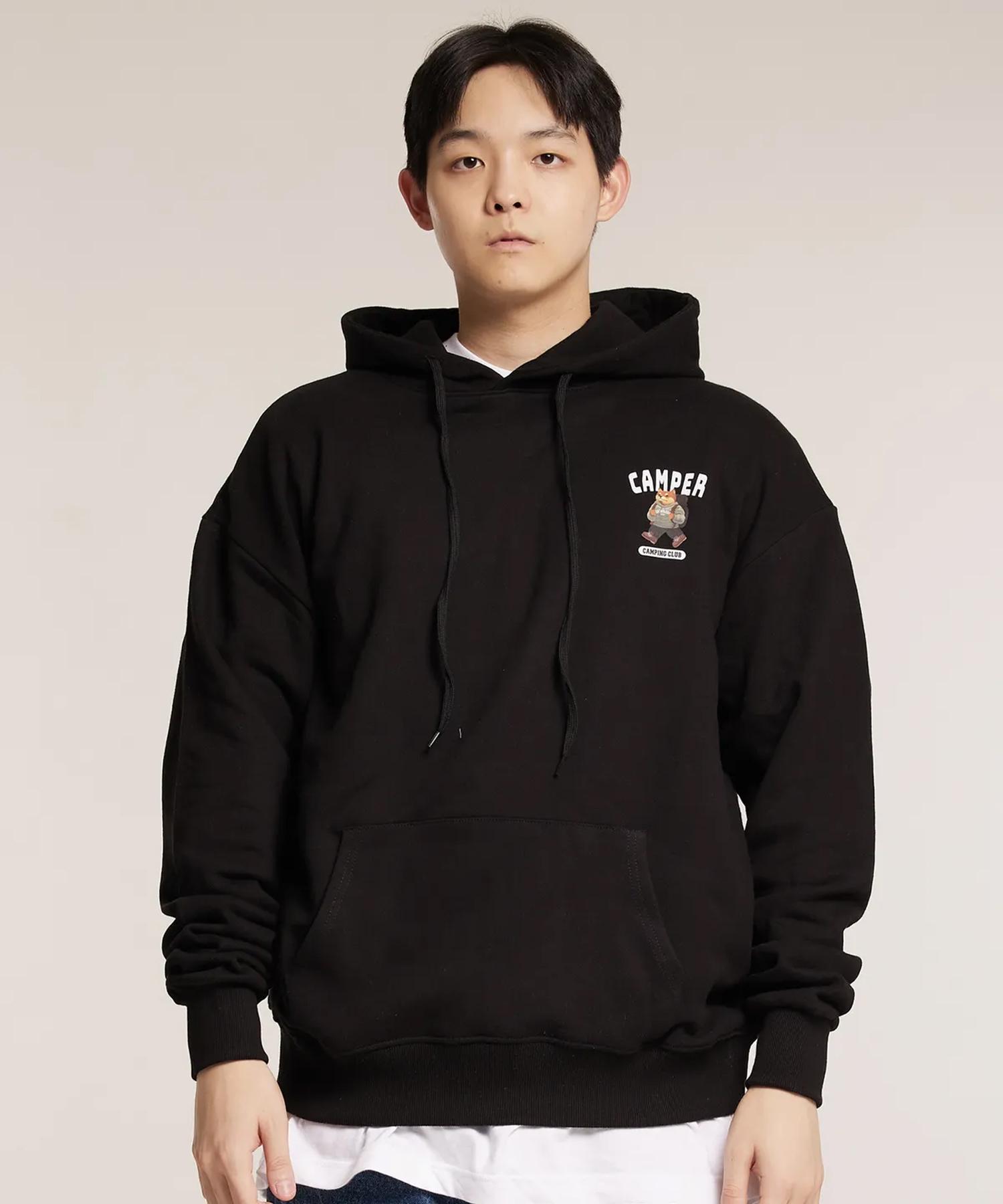 Cream Soda Lab Camping Club Small Logo Hoodie Black Xl
