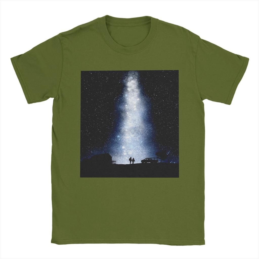 Unisexs Interstellar Movie TShirts 100 Cotton Top Tees Beach Vintage Short Sleeve TShirt Round Neck Hippie Casual Tee Shirt