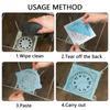 10 pcs Bathtub Disposable Sink Shower Bath Hair Catcher Mesh Stickers Filter Floor Drain Cover