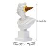 16.5cm Apollo Sculpture  Abstract Greek God Character Statue White Resin Creative Ice Cream Home Office Desk Decor Art Ornament