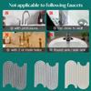 Faucet Mat for Kitchen Sink Water Absorbent Stone Sink Tray Fast Drying Sink Faucet Diatomite Mat for Bathroom Counter