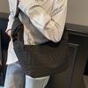 New Casual Simple Lazy Style Tote Bag Women's Fashion Wide Shoulder Strap Large Capacity Shoulder Messenger Bag