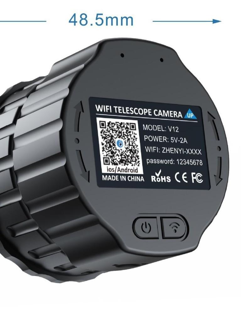 In Stock V12 HD 2K WiFi Electronic Eyepiece Astronomical Telescope: Universal Birdwatching and Stargazing Instrument