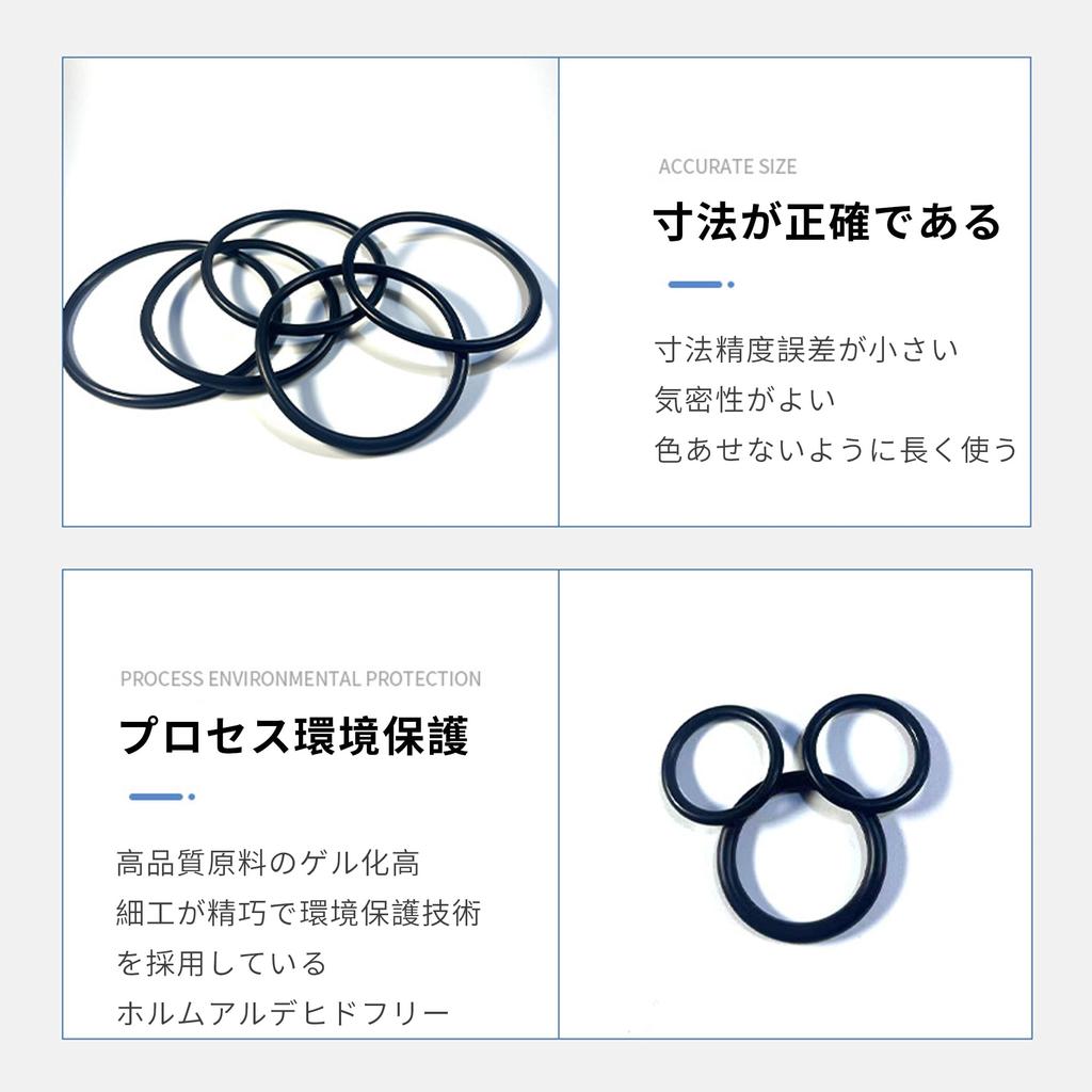 AAGWW 40 PCS 2mm x 4mm x 1mm O Ring Nitrile Rubber Ring Heat