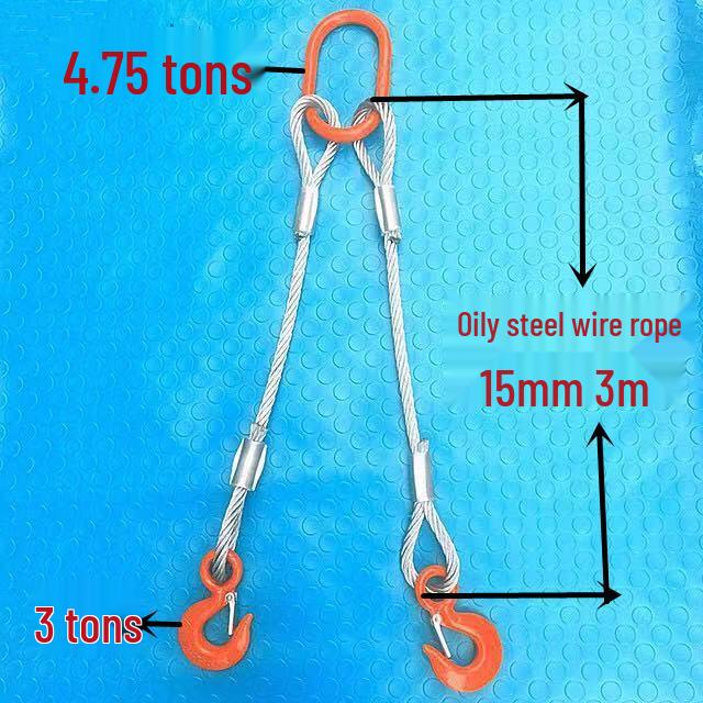 Wire Rope Sling Variants: Pressed Wire Rope, Lifting Hook, Two-Leg, Three-Leg, Four-Leg.
