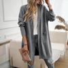 Diyun Women's Batwing Sleeve Cardigan - Autumn/Winter 2024 Collection, Solid Color Sweater Coat