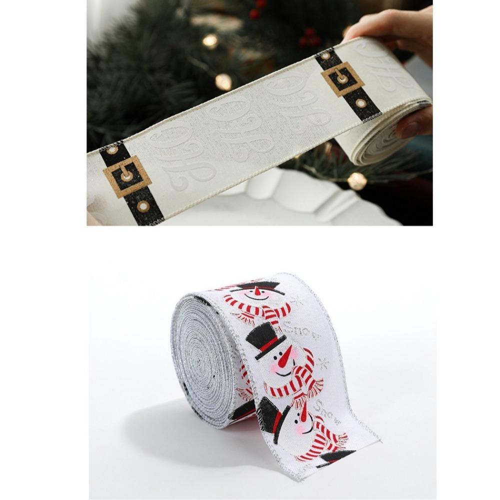 2m Fabric Swirl Ribbon DIY Burlap Ribbon New Christmas Ribbon