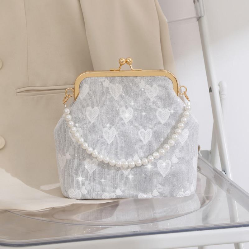 New shoulder bag, retro style handbag, classical Hanfu bag, love clip chain bag.