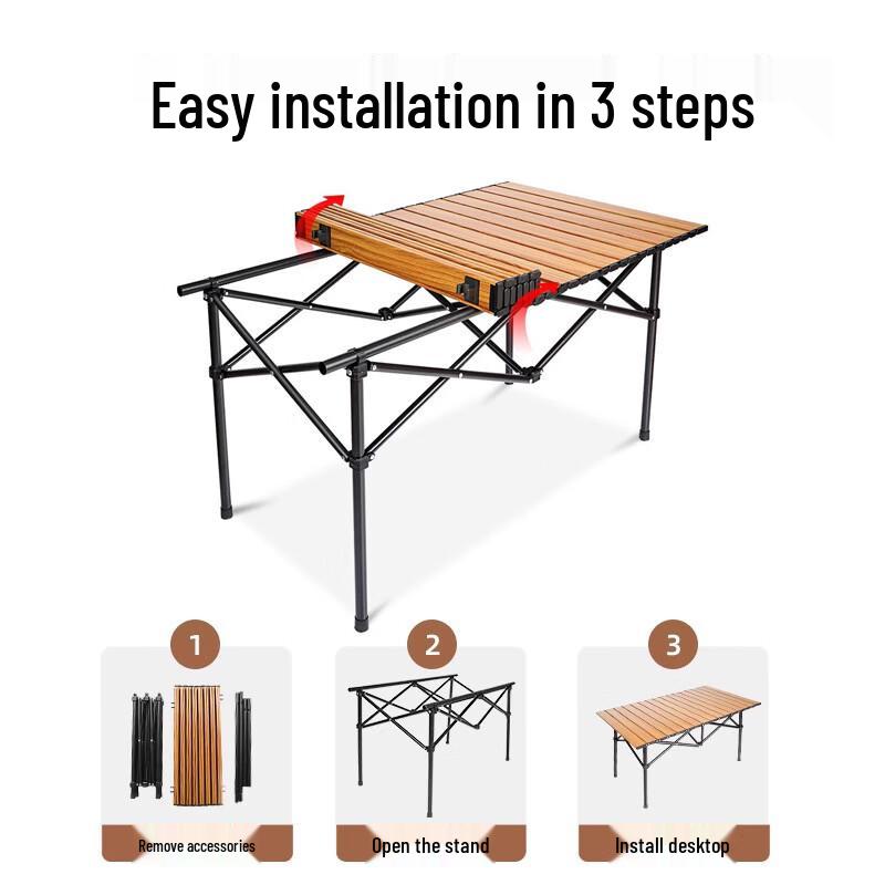Outdoor Folding Camping Table and Chair Set
