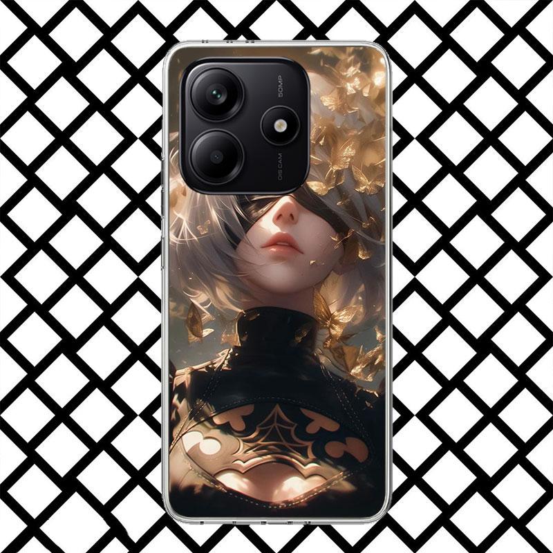 YoRHa No. 2 Type B Phone Case for Xiaomi Redmi Note 15 14 14S 13 12 12S 11 Pro Plus 11E 11T 11S 10S 5G Soft Cover Fundas Redmi N