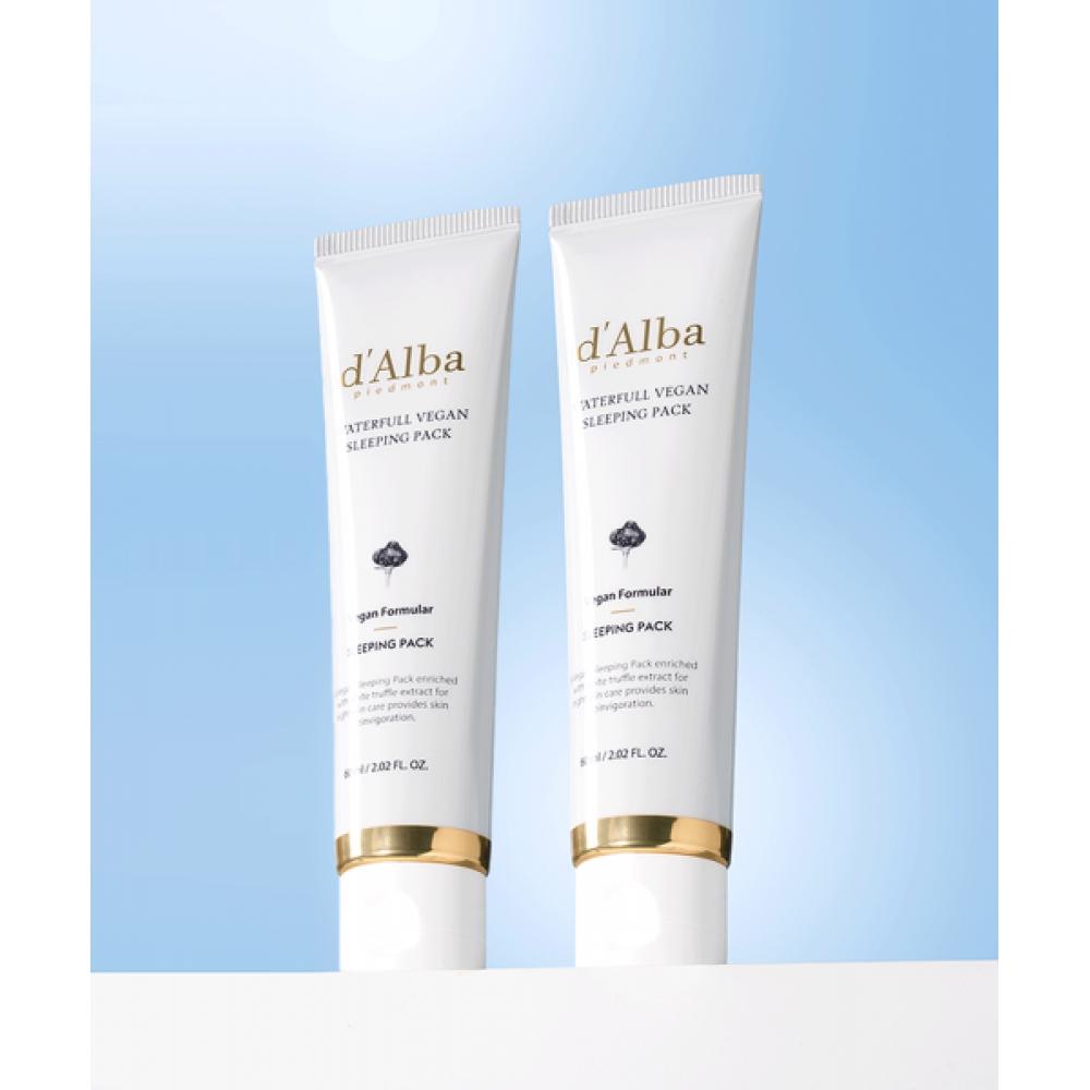 D Alba DAlba Водяная веганская ночная маска 60мл+60мл Туба NONE