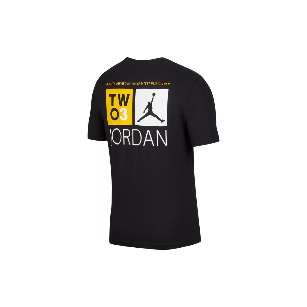 Jordan Air Jordan Legacy T Shirts Men's Black Crew Neck Moderate Straight Fit CZ1198-010
