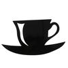 Diy Acrylic Coffee Cup Teapot 3D Wall Clock Decorative Kitchen Wall Clocks Decor