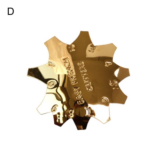 Nail Cutter Plate French Manicure Rust-Proof Stainless Steel Nail Art Manicure Edge Trimmer for Female