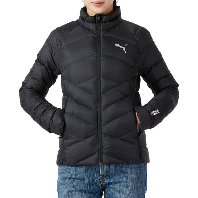 Puma Solid Color Casual Warm Down Jacket Women Jacket Black 846297-01