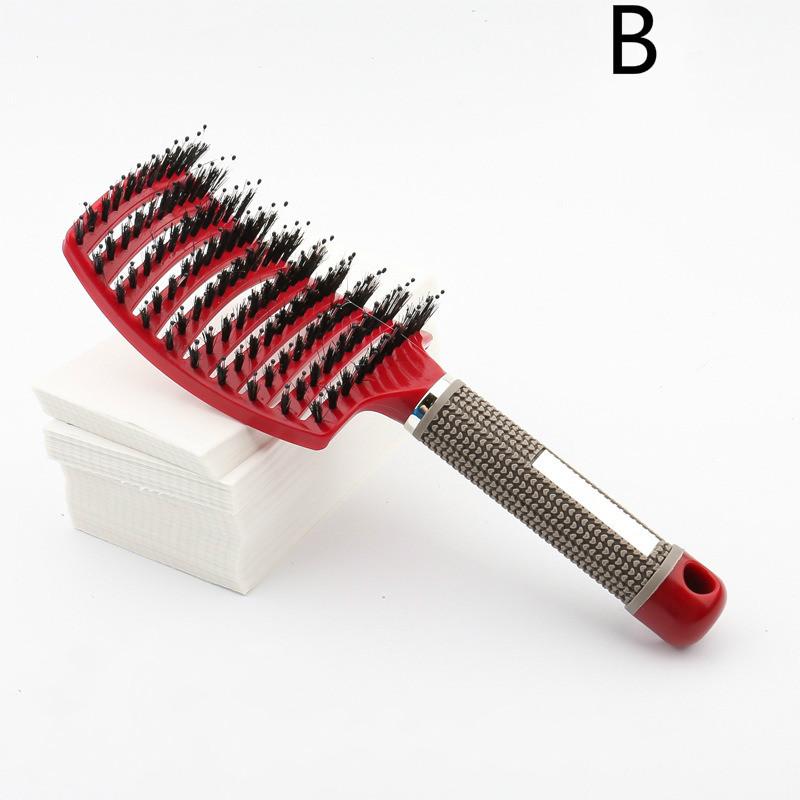 Hair Brush Scalp Massage Comb Hairbrush Bristle Nylon Women Wet Curly Detangle Hair Brush for Salon Hairdressing Styling Tools
