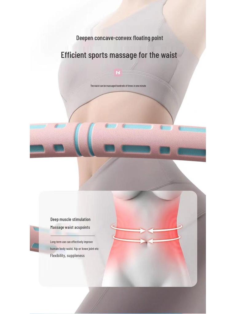 Gewichteter Abnehmbarer Hula Hoop für Fitness und Gewichtsverlust - Geeignet für Erwachsene und Kinder, Strafft den Bauch, Reduziert den Bauchumfang, Verbrennt Fett.