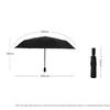 Paradise Automatic Three-fold Umbrella Black Rubber Sunscreen Umbrella