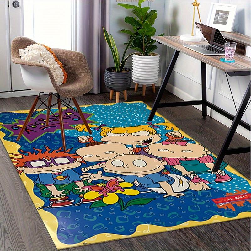

Rugrats, Babies, Adventure Office Carpet Soft Polyester Entrance Carpet Washable Non slip Machine Wa 60cm by 90cm