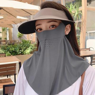Damen Anti-UV Sonnenschutz Gesichtsmaske Schal Atmungsaktive Eisseide Halbe Gesichtsbedeckung Dünne Sommer Gesichtsbedeckungsmaske Für Outdoor-Radfahren
