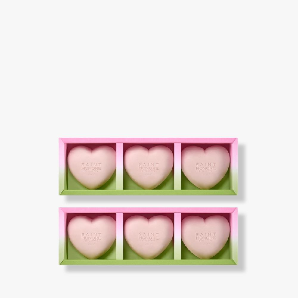 Vignt Neuf Saint Honore [vanneph Saint Honore] Lovely Heart Soap 3 Pack X 2 NONE