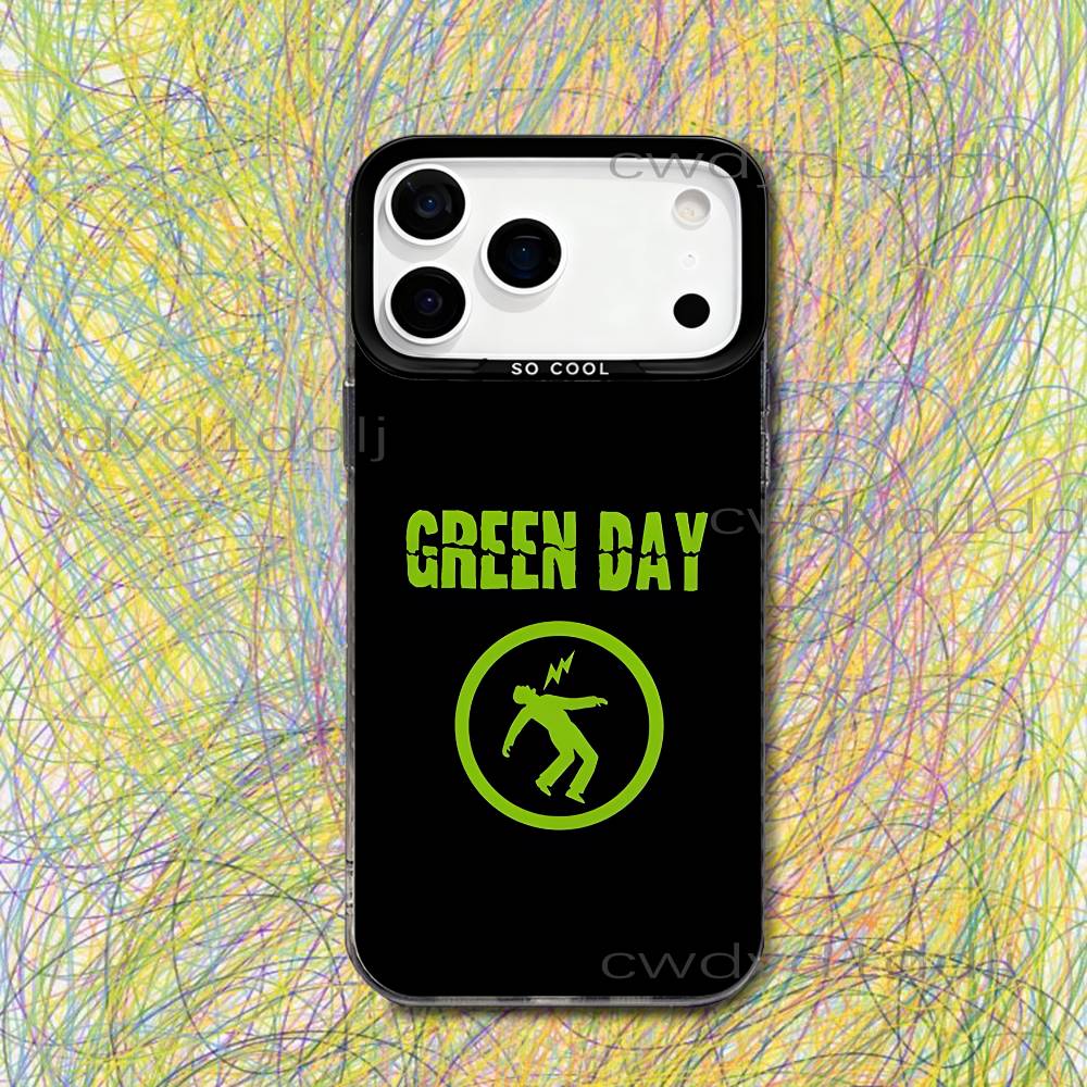 

G-Green Day American Idiot Dookie For iPhone 17,16,15,14,13,12,X,8,Pro,Max,Plus,SE4,Air,Mini Black IMD Matte Case iPhone14ProMax