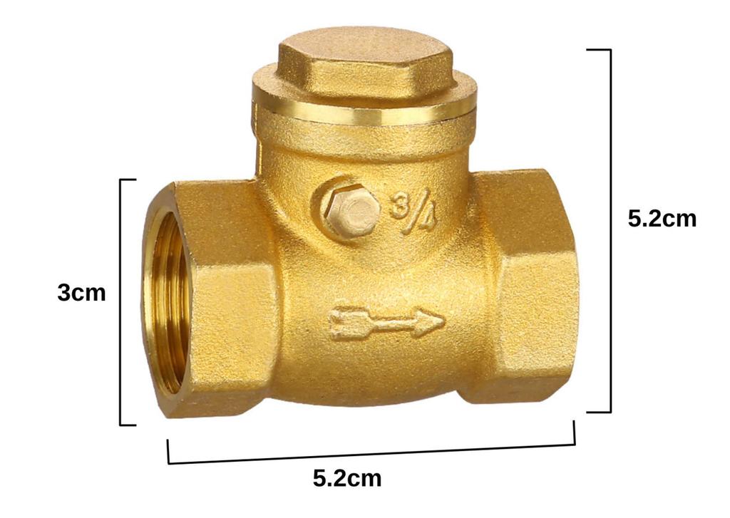 Heizi DN20 3/4 Check Valve, Check Valve, Brass with Arrow, Gas Heater, , Air, , , Acidic Gas