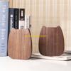 W89C Retro Bookend Wooden Art Book Magazine Holder Gift Bookend for Children Adults