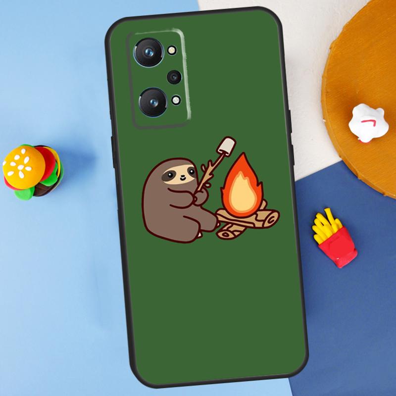Cute Sloth Animal For Realme 14 13 12 10 11 Pro Plus GT 6 6T 5 GT7 Pro C55 C51 C21Y C25S C67 C75 C53 C61 Case