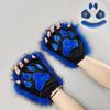 Halloween Wolf Costume Set: Plush Ear Headband Paw Gloves Tail Cosplay Party Dress-Up