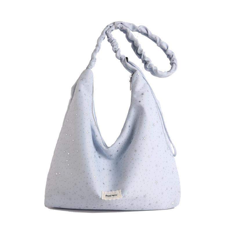 Slack large-capacity bag lady, new commuter versatile shoulder messenger cloth bag college student tote bag