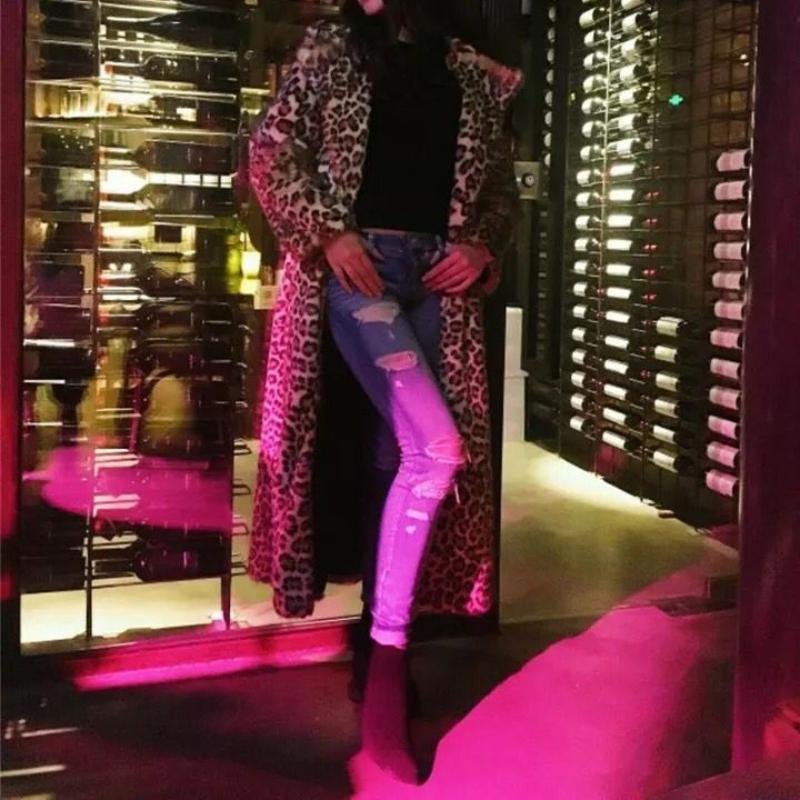 Vinter Superlång Fuskpälsjacka Dam Förlängd till Ankel Tunn Jacka